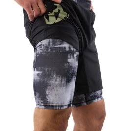 SPARTAN By CRAFT Pro Series 2.0 2-in-1 Short - Men's -Sportswear Store CRAFT Mens Pro Series 2 in 1 Short Black 6