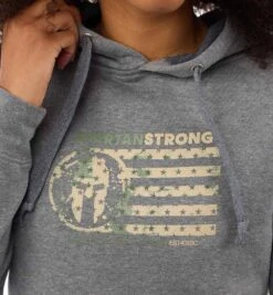 SPARTAN By CRAFT Strong Flag Hoodie - Women's -Sportswear Store CRAFT Spartan Womens Strong Flag Hoodie Grey 4