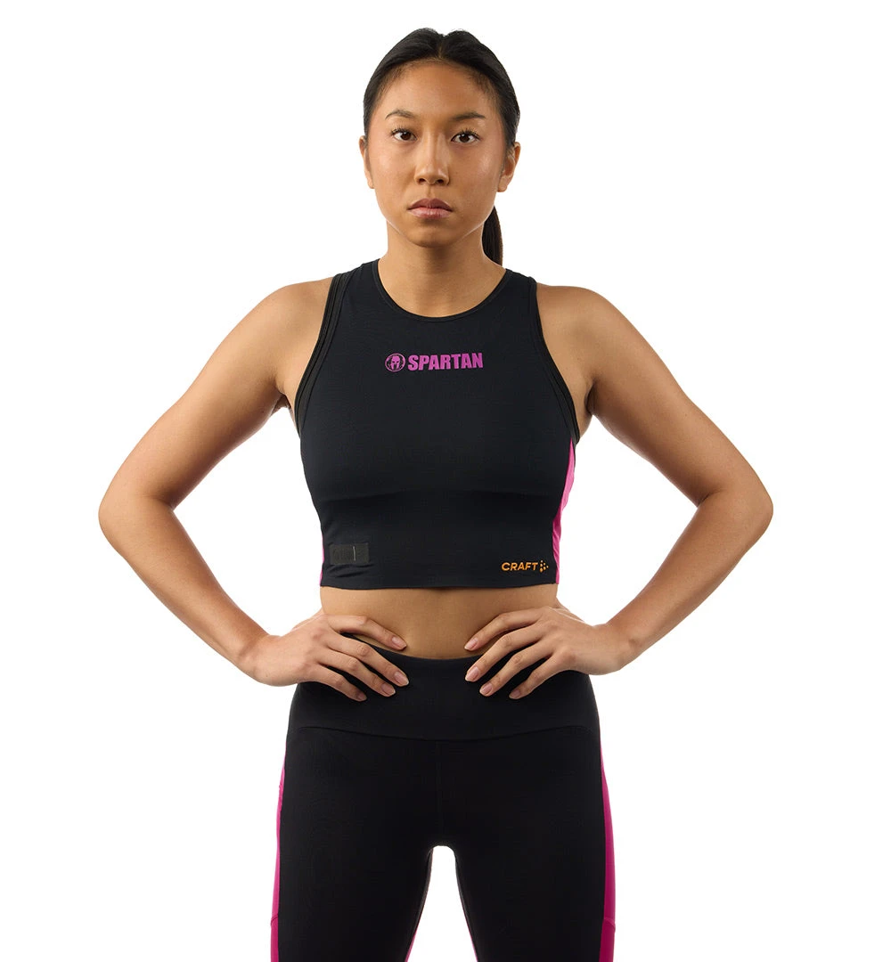 SPARTAN By CRAFT Hypervent Cropped Top - Women's 1 SPARTAN By CRAFT Hypervent Cropped Top - Women's