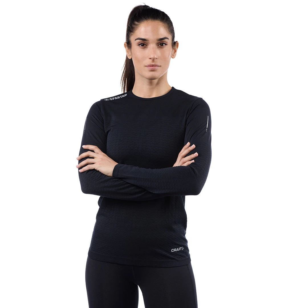 SPARTAN By CRAFT Urban Run Fuseknit LS Tee - Women's 2 SPARTAN By CRAFT Urban Run Fuseknit LS Tee - Women's - Image 2