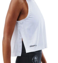 SPARTAN By CRAFT Studio High Slit Top - Women's 7 SPARTAN By CRAFT Studio High Slit Top - Women's -Sportswear Store CRAFT Womens High Slit Top White 4
