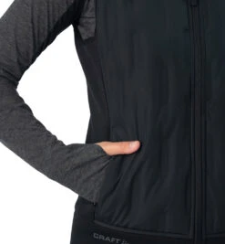SPARTAN By CRAFT Hybrid Vest - Women's 7 SPARTAN By CRAFT Hybrid Vest - Women's -Sportswear Store CRAFT Womens Hybrid Vest Black 4