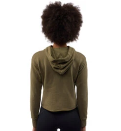 SPARTAN Beast Crop Hoodie - Women's -Sportswear Store SPARTAN Women Beast Hoodie Olive 3