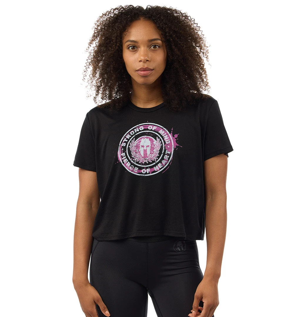 SPARTAN Mind & Heart Crop Tee - Women's 2 SPARTAN Mind & Heart Crop Tee - Women's - Image 2