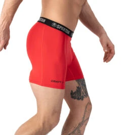 SPARTAN By CRAFT Greatness Boxer 2pk - Men's -Sportswear Store Spartan CRAFT Men Greatness Boxer 6 inch Red 2