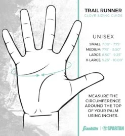 SPARTAN By Franklin Trail Runner Gloves -Sportswear Store Spartan Franklin Trail Runner Glove Teal 1