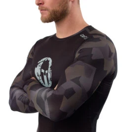 SPARTAN By CRAFT Delta 2.0 Compression LS Top - Men's -Sportswear Store Spartan Mens Craft Delta 2.0 Compression LS Top Black Woods 7