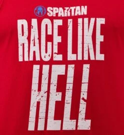 SPARTAN Race Like Hell Tank - Men's 5 SPARTAN Race Like Hell Tank - Men's -Sportswear Store Spartan Mens Race Like Hell Tank Red 3