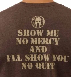 SPARTAN Show No Mercy Tee - Men's -Sportswear Store Spartan Mens Show No Mercy Tee Brown 5