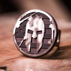 SPARTAN Flag Trailer Hitch Cover - Black -Sportswear Store Spartan Flag Hitch 3