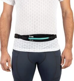 SPARTAN By Weis Running Belt -Sportswear Store Weis Spartan Slim Running Belt Black Teal 1