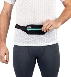 SPARTAN By Weis Running Belt -Sportswear Store Weis Spartan Slim Running Belt Black Teal 2